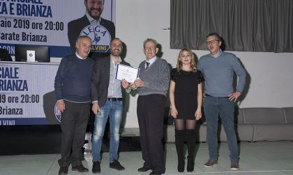 Giussano, premiato Andrea Villa, storico militante della sezione di Giussano