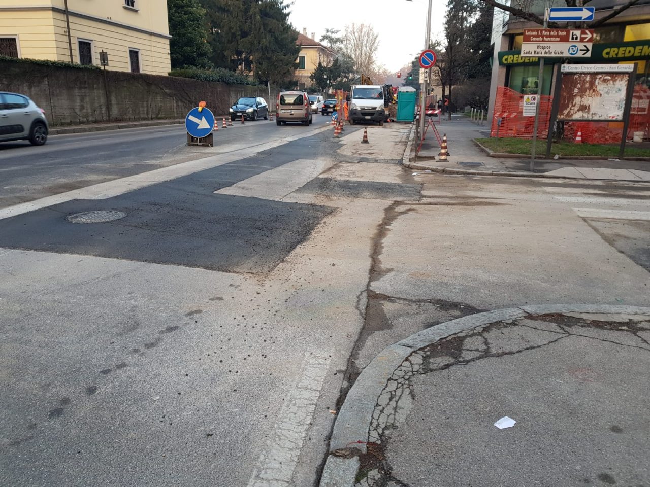 Monza, via Cantore torna transitabile da domani sera 8 febbraio