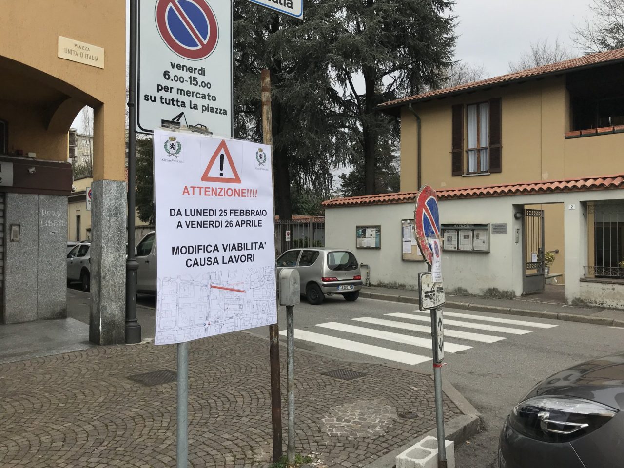 Da lunedì chiude per due mesi via De Castillia, a Vimercate