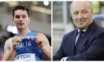 Filippo Tortu premiato a Milano con Beppe Marotta