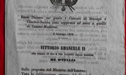 Buon compleanno Cesano Maderno: 150 anni fa nasceva il Comune