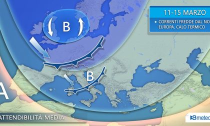 Giovedì nuova perturbazione: pioggia al Nord e neve sulle Alpi PREVISIONI METEO