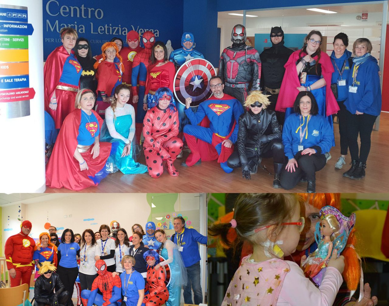 La carica dei “Super Eroi in corsia” all’ospedale San Gerardo