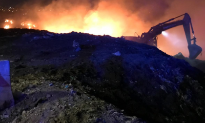 Incendio discarica Mariano: Vigili del Fuoco ancora al lavoro