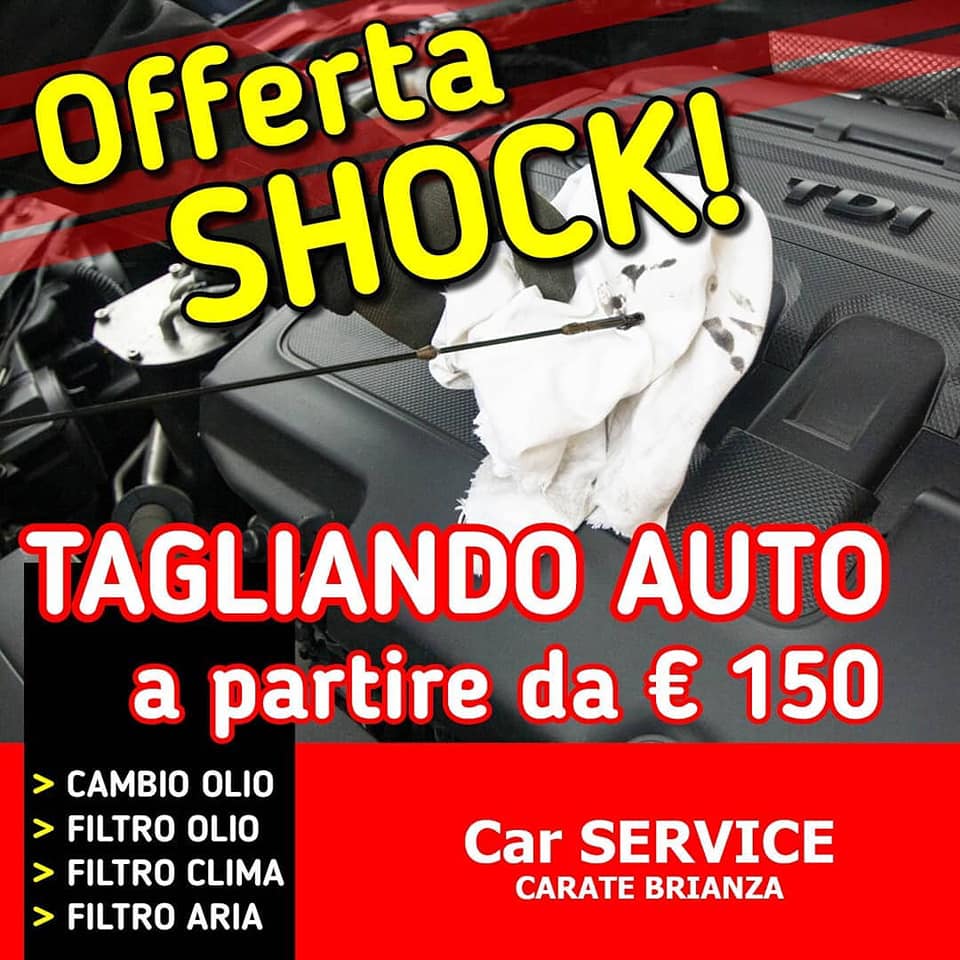 Tagliando auto a Carate Brianza, la promo di Car Service