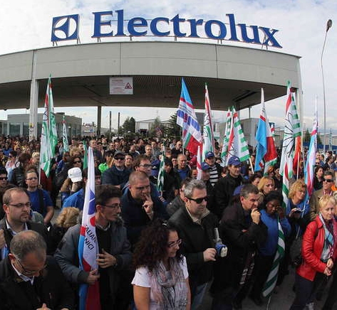 Electrolux, si torna all’orario ridotto in contratto di solidarietà