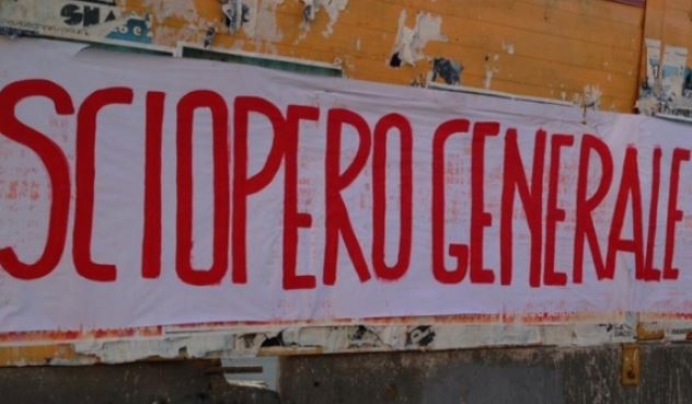 Sciopero generale del 25 ottobre: rischio caos trasporti e scuola