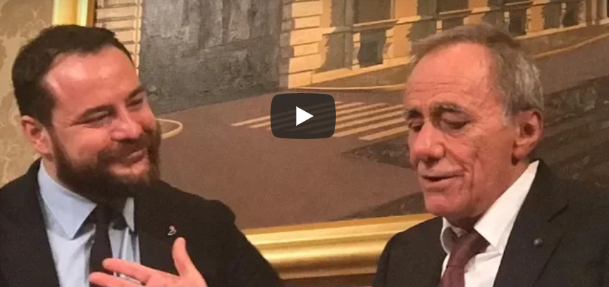 Roberto Vecchioni al Senato per la prima volta su iniziativa del vimercatese Rampi VIDEO