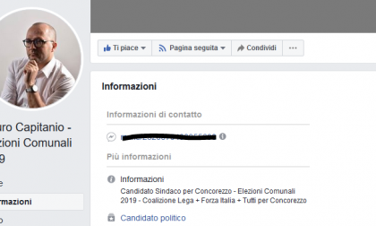 Mauro Capitanio, su Facebook l'annuncio della candidatura a sindaco