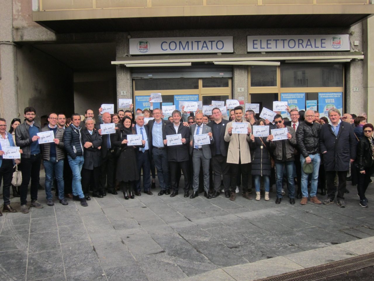 “Ghe sem”: Forza Italia ha inaugurato il comitato elettorale a Giussano FOTO