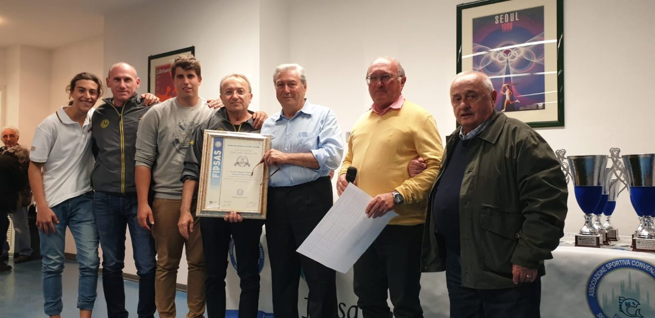 Il Coni ha reso onore alla Pescatori Tritium