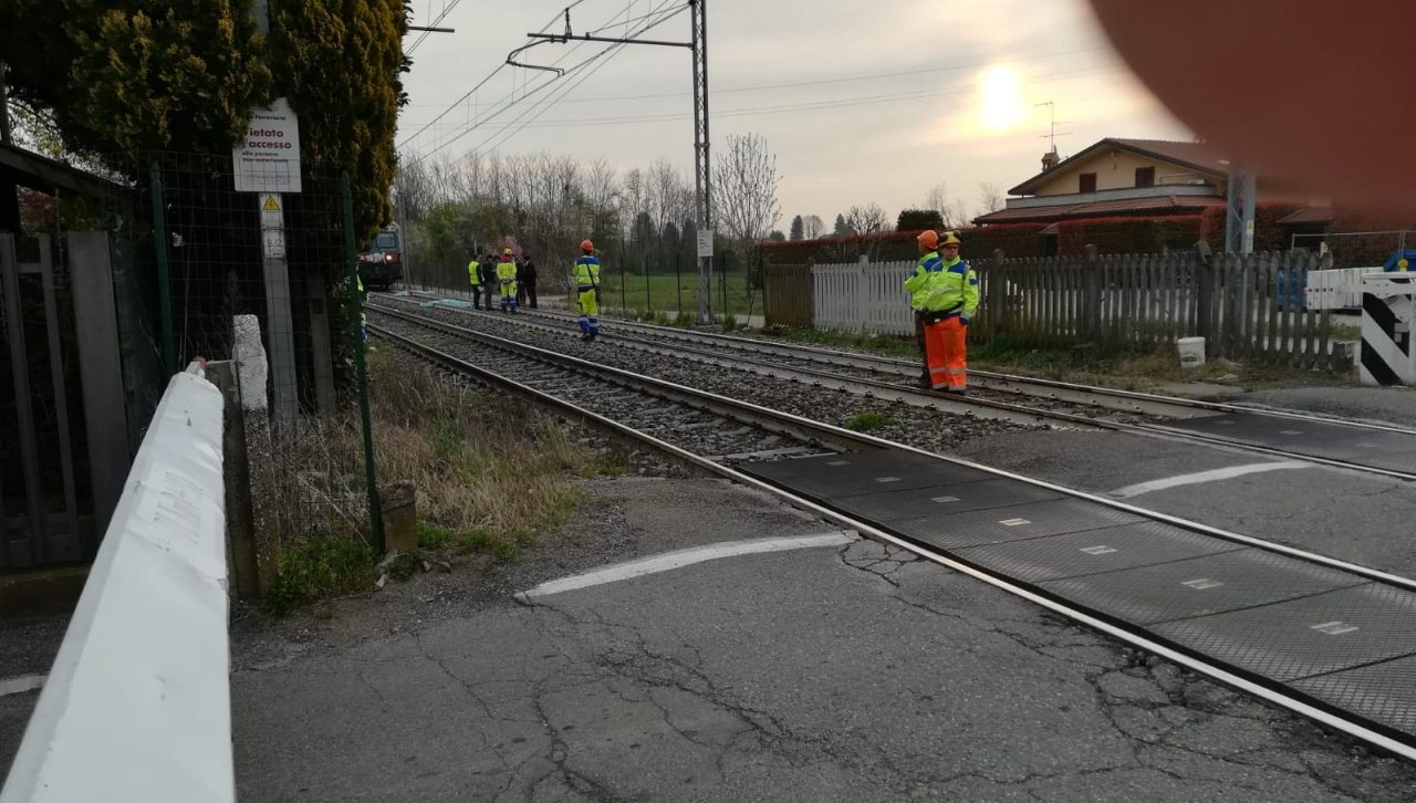 travolto dal treno