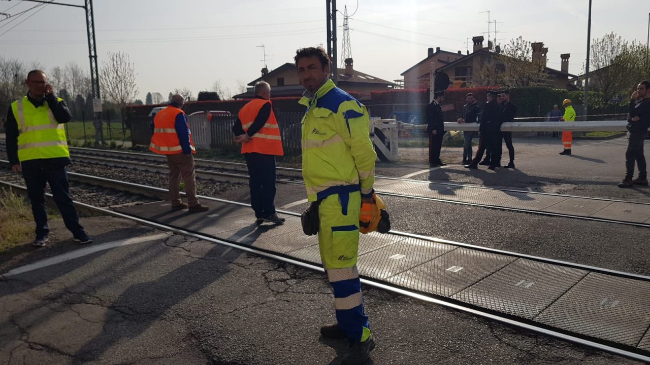travolto dal treno