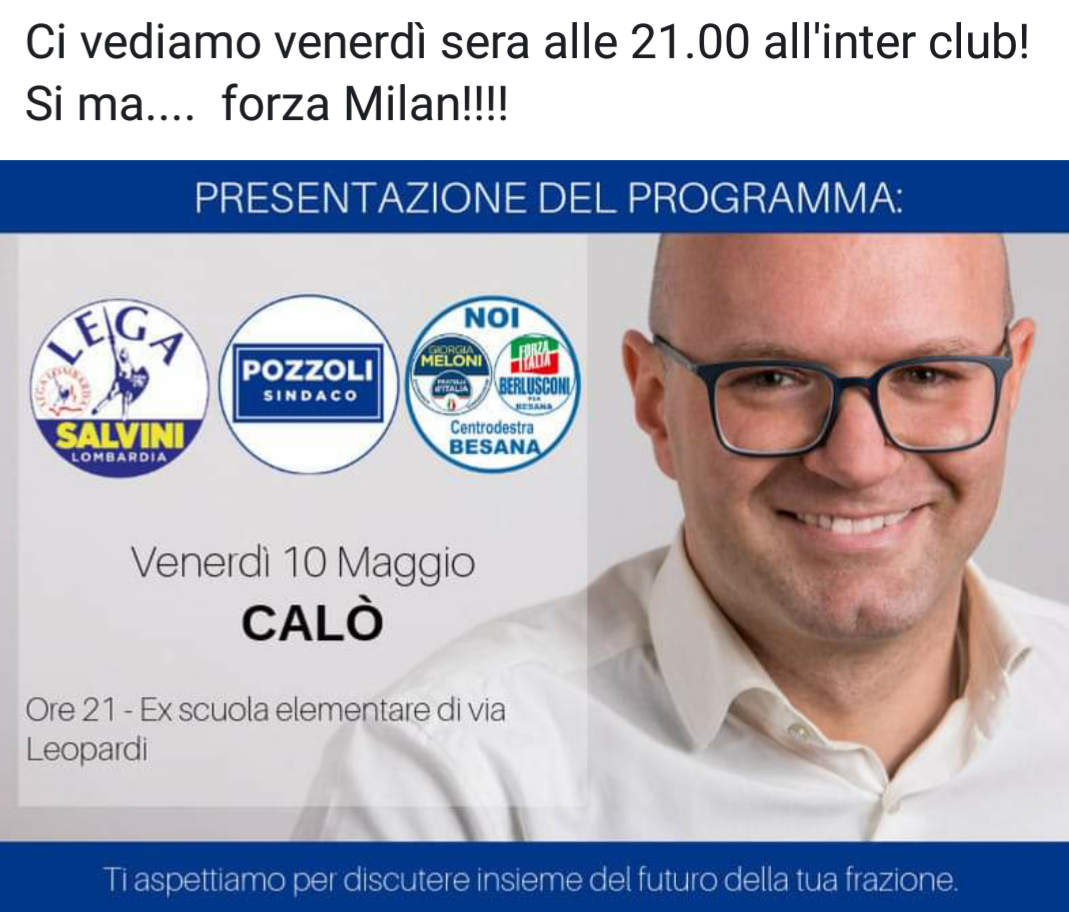 Un milanista nella “casa” dell’Inter… Cosa tocca fare ai candidati!