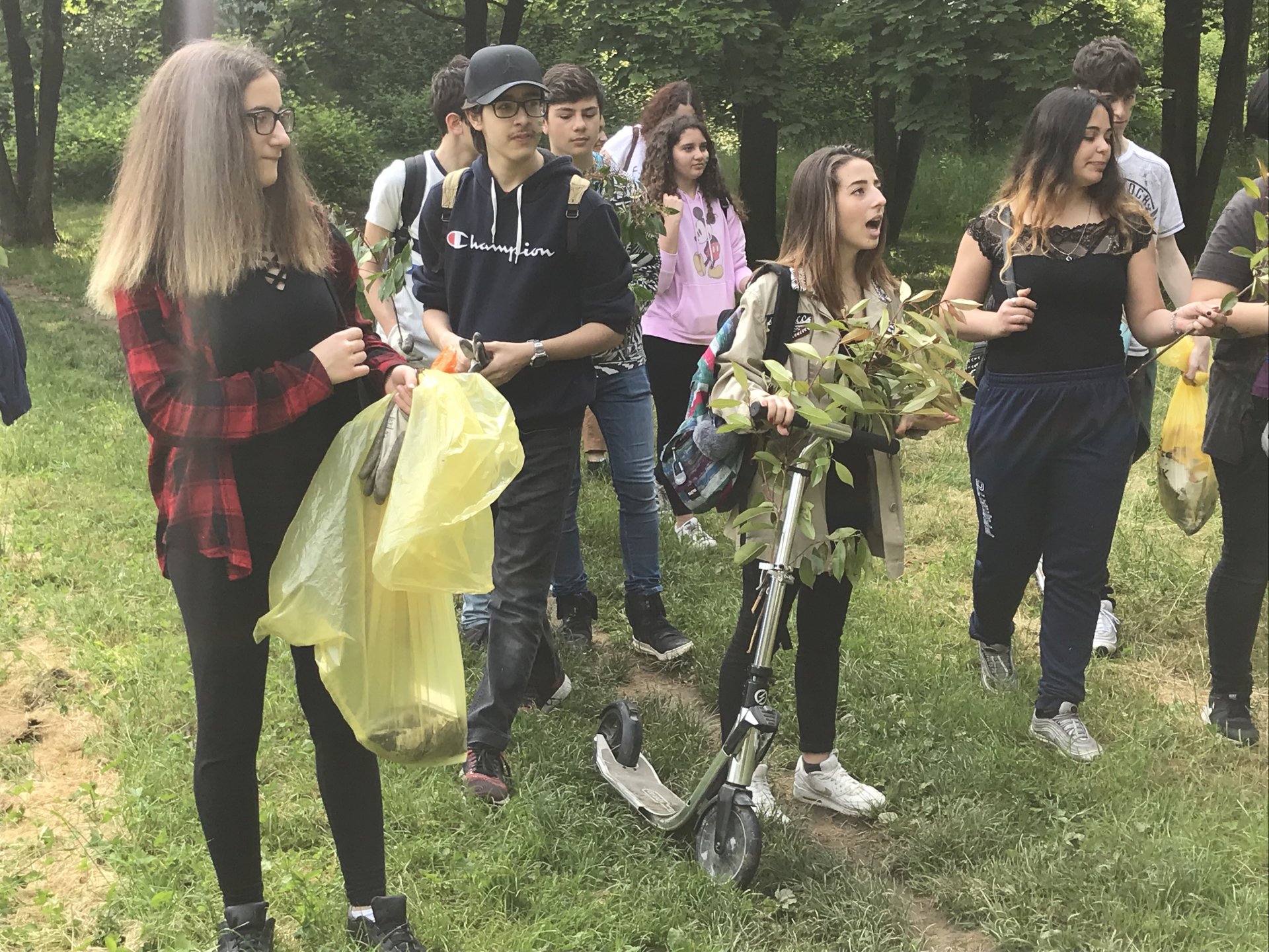 Vimercate studenti omnicomprensivo marcia per il clima e ambiente