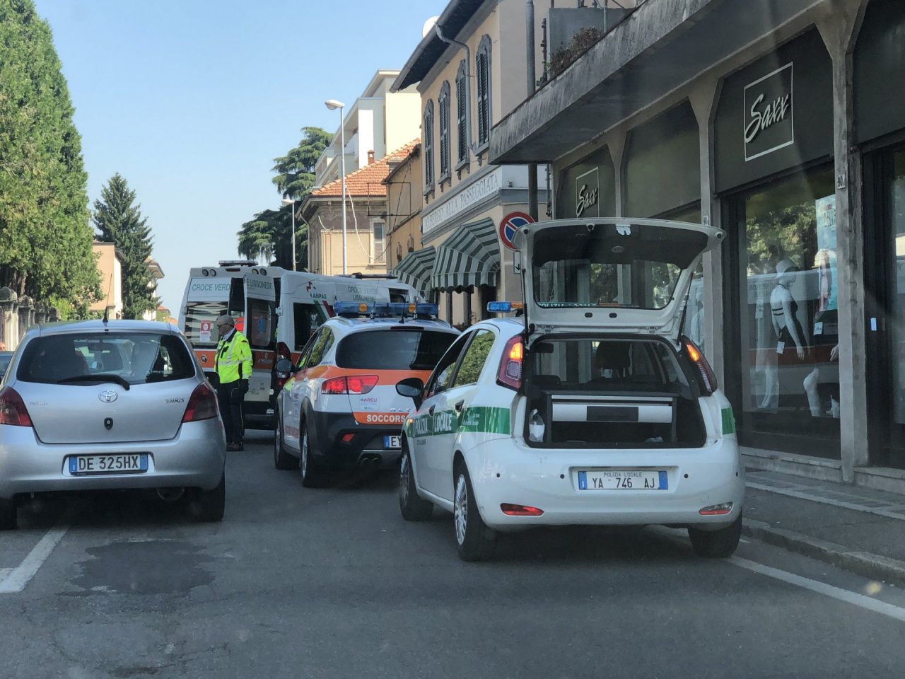 Uomo investito e trasportato in ospedale – FOTO