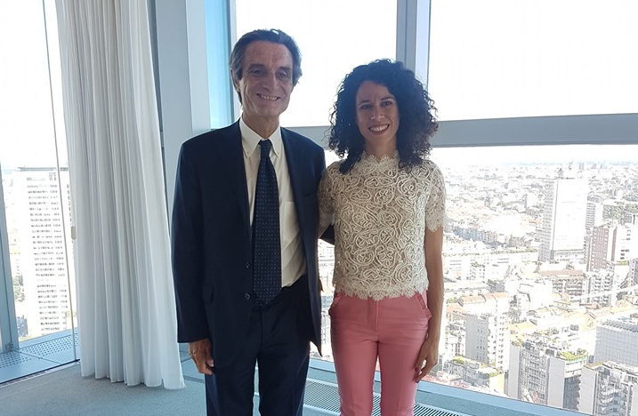 La marciatrice Eleonora Giorgi premiata dal presidente Fontana VIDEO