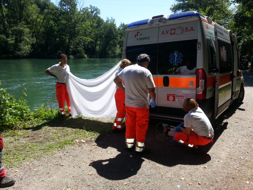 Trovato un corpo nell’Adda FOTO