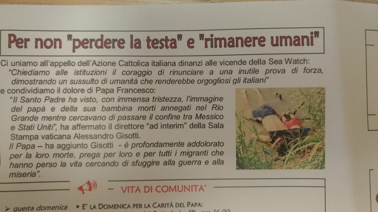 Don Giuseppe lancia un messaggio forte ai fedeli