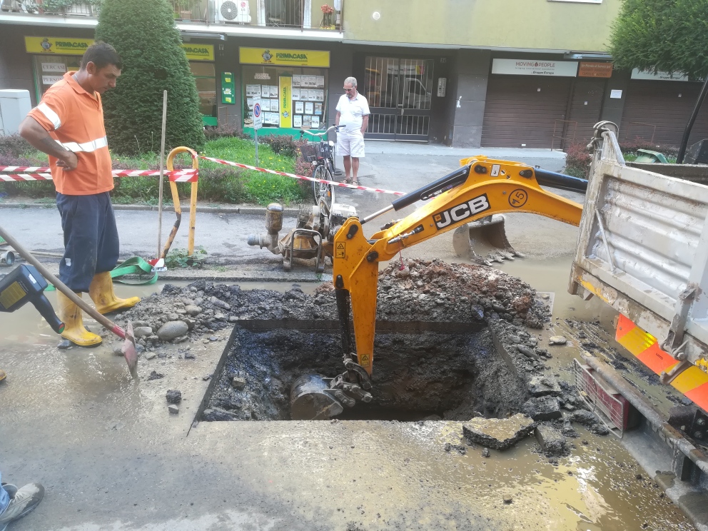 San Rocco: BrianzAcque al lavoro per riparare la condotta idrica