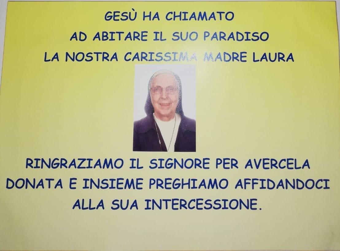 Agrate in lutto, è morta Madre Laura