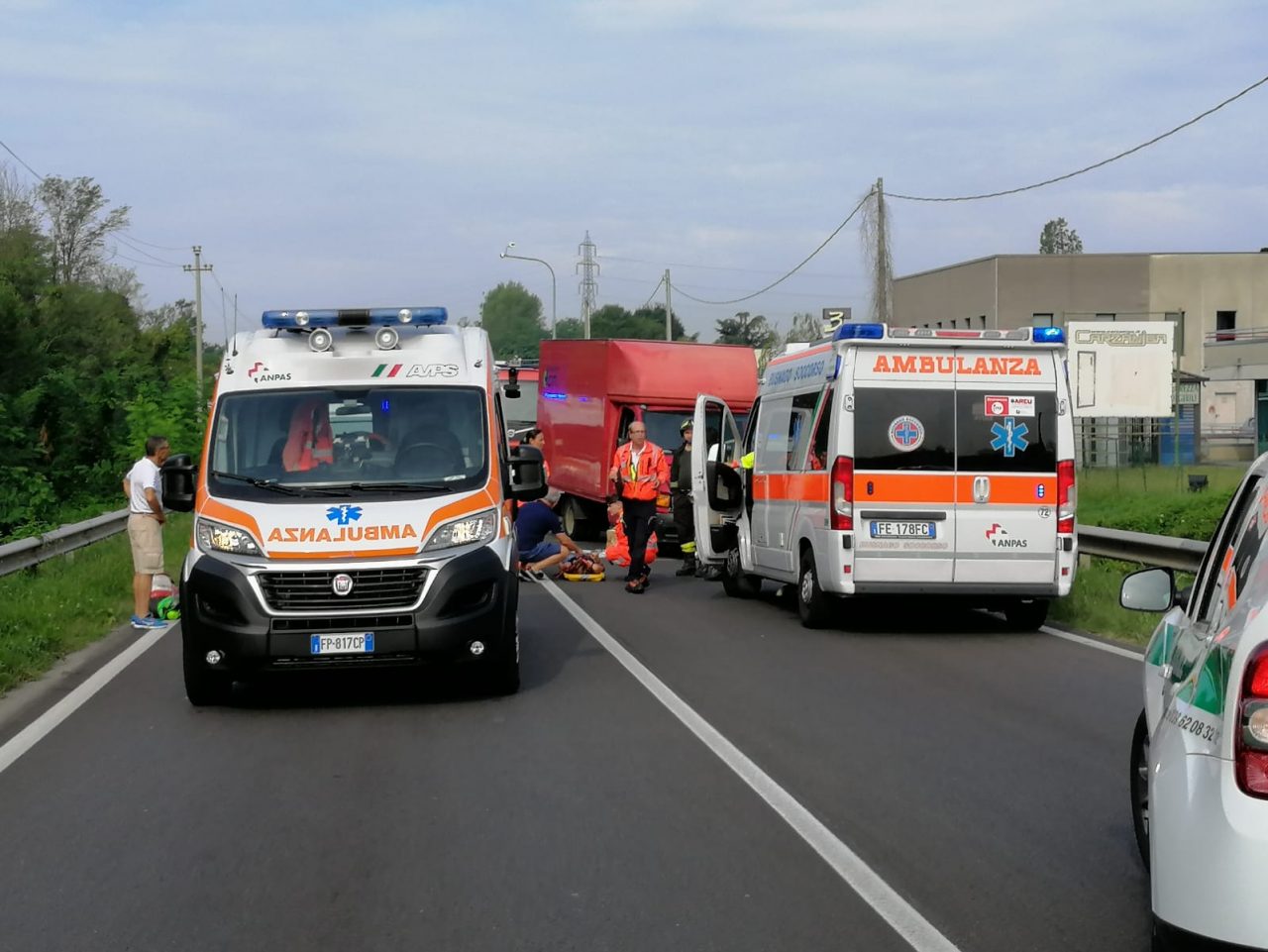 Incidente tra Bellusco e Vimercate, strada Provinciale bloccata FOTO