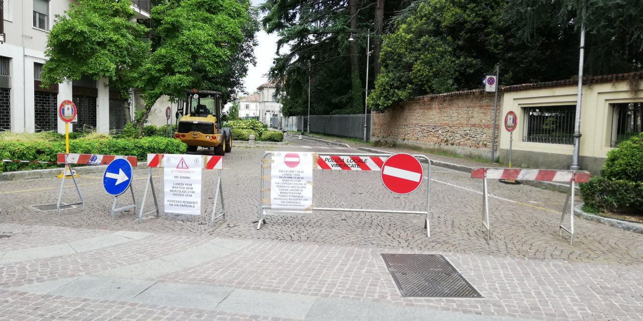 Vimercate, via Cereda chiusa fino al 22 agosto