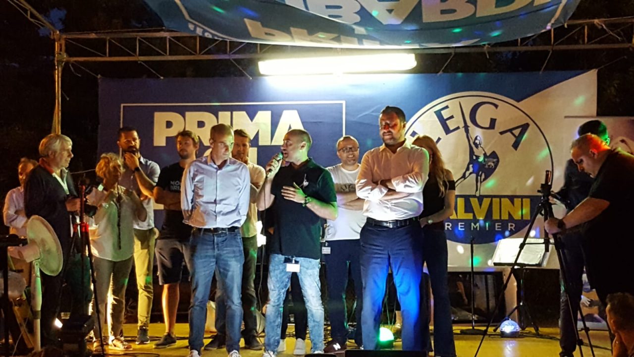 Matteo Salvini alla Festa provinciale della Lega ad Arcore FOTO E VIDEO