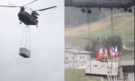 L'elicottero militare scoperchia un tetto: ferito bambino di 10 anni IL VIDEO