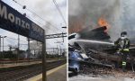 Incendio in stazione a Monza: il deposito s'è riacceso in serata