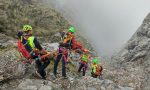 Ferita in montagna, il video incredibile del salvataggio