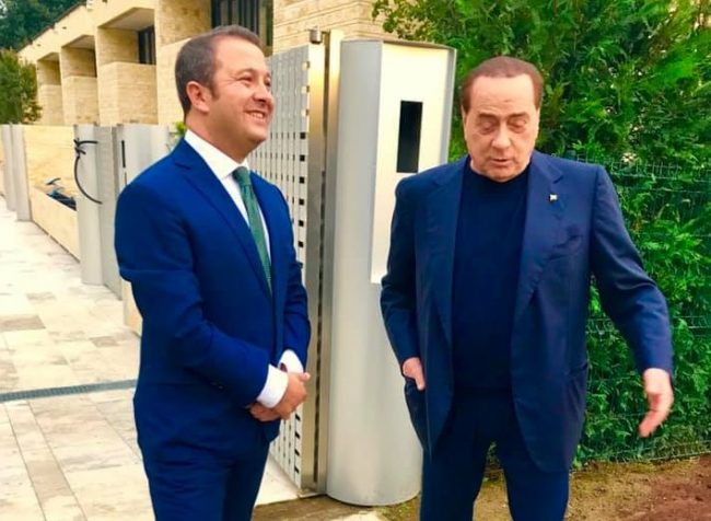 Trasferta breve da Arcore a Merate per il Cavaliere Berlusconi