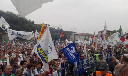Raduno di Pontida, Salvini: “Questa è l’Italia che vincerà” FOTO