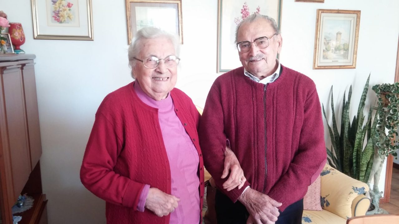 Nozze di ferro per Guido e Maria, uniti da 70 anni