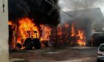 Incendio nelle stalle del Castello di Sulbiate FOTO e VIDEO