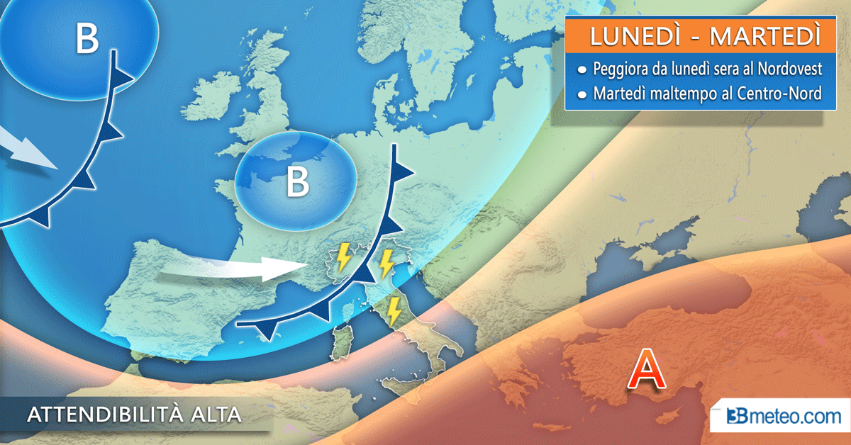 L’autunno entra nel vivo con piogge e forti temporali