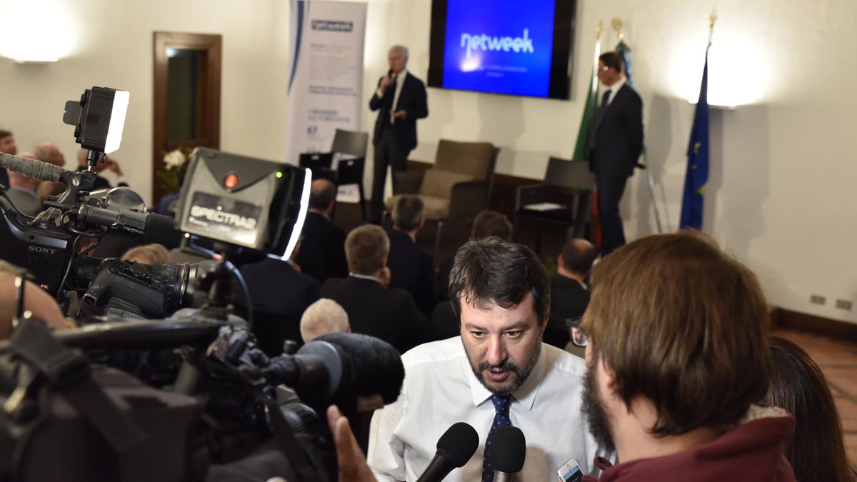 Salvini in Brianza ospite di Cancro primo aiuto e Netweek FOTO e VIDEO