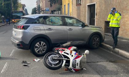 Incidente in moto, traffico in tilt - FOTO