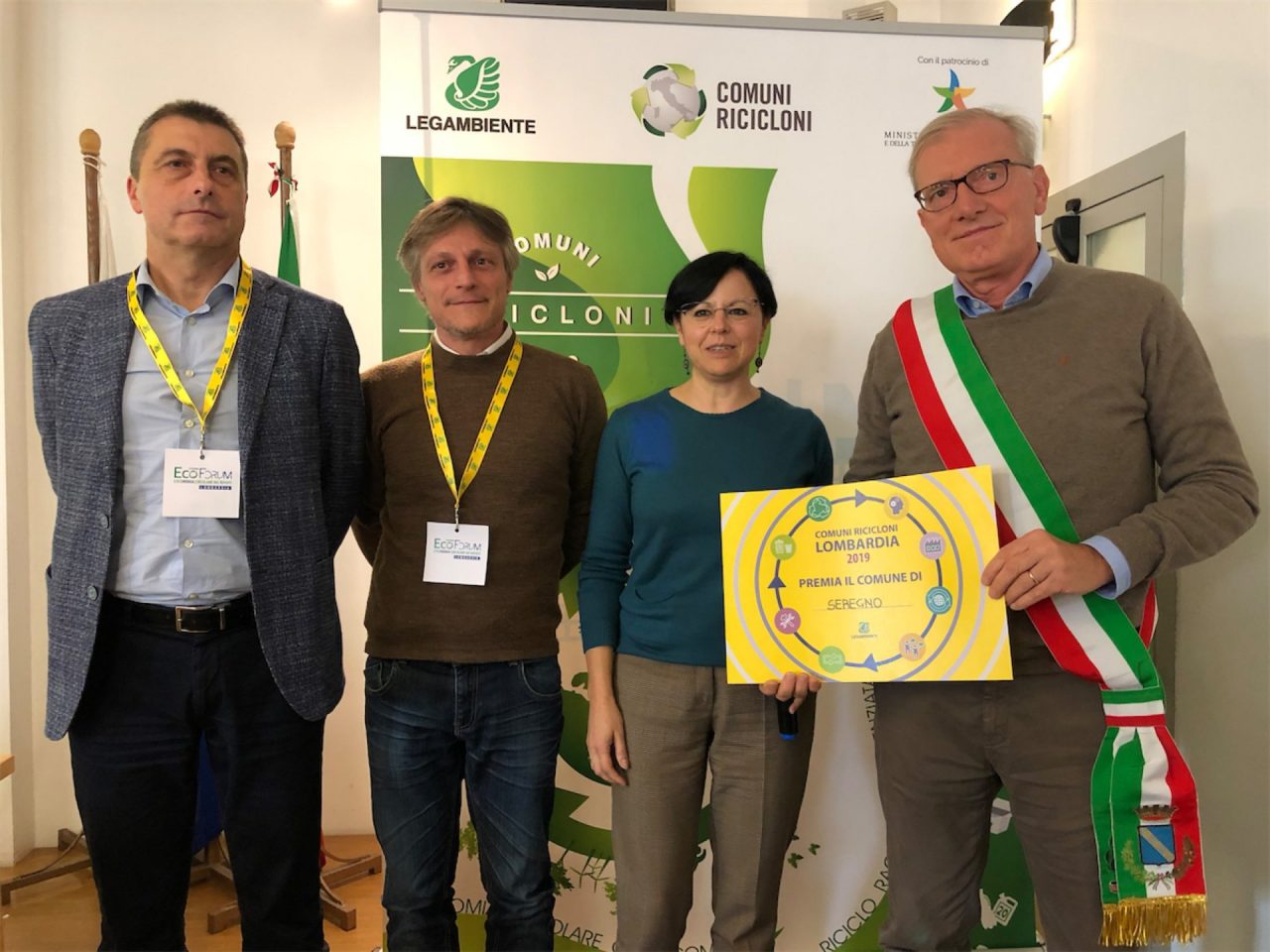 Premiati 308 Comuni Ricicloni: in Brianza 18 riconoscimenti VIDEO