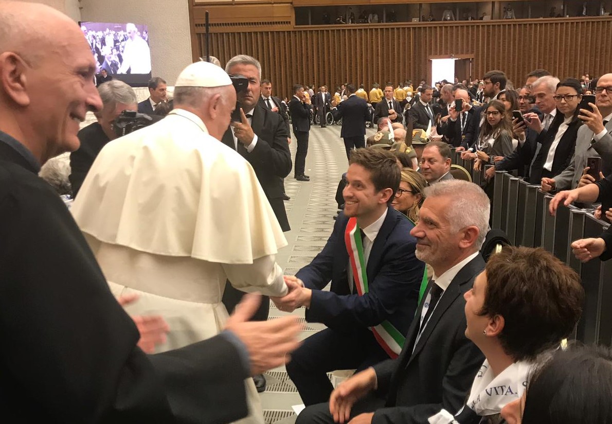 Sindaco dal Papa con la Fondazione Don Gnocchi