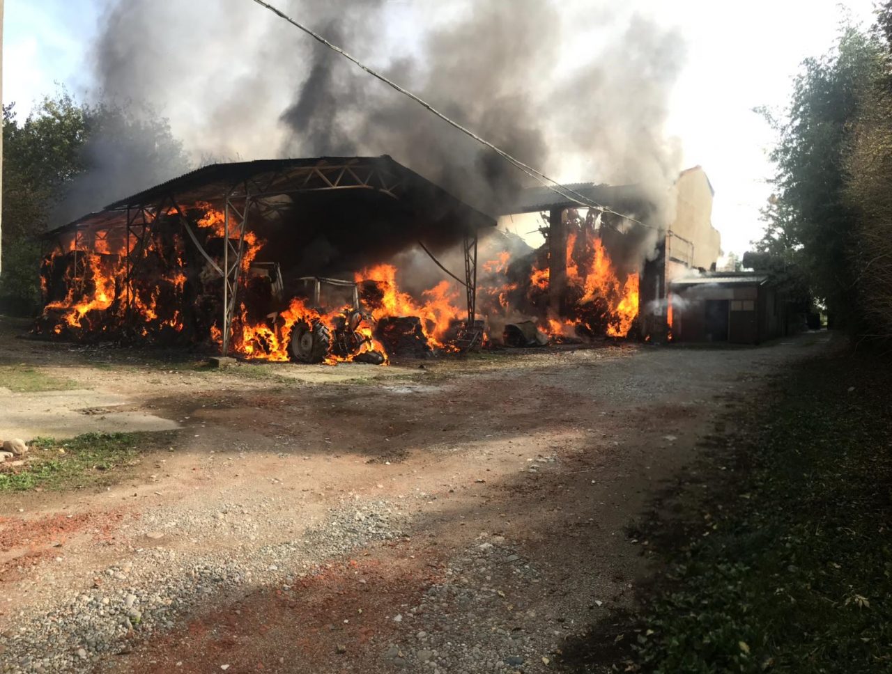 Incendio alla stalla del Castello, arrestata una donna di 61 anni