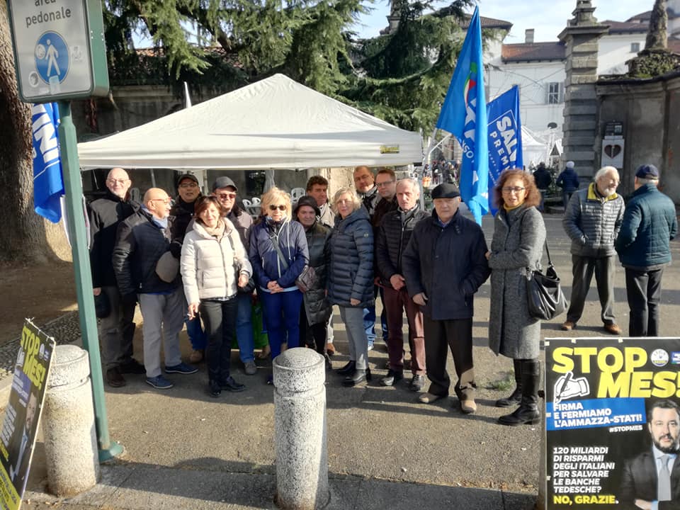 Lega in piazza contro il Mes, il Fondo salva Stati