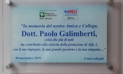 All'ospedale di Desio una targa per l'indimenticabile dottor Paolo Galimberti