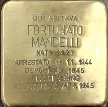 Verano, Pietra d’inciampo in memoria di Fortunato Mandelli