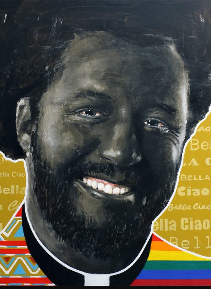 Salvini nero e prete, ecco l’opera all’asta