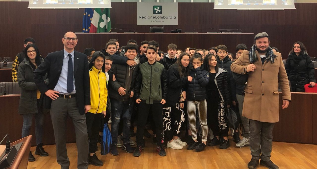 Gli studenti del De Pisis di Brugherio a Palazzo Lombardia