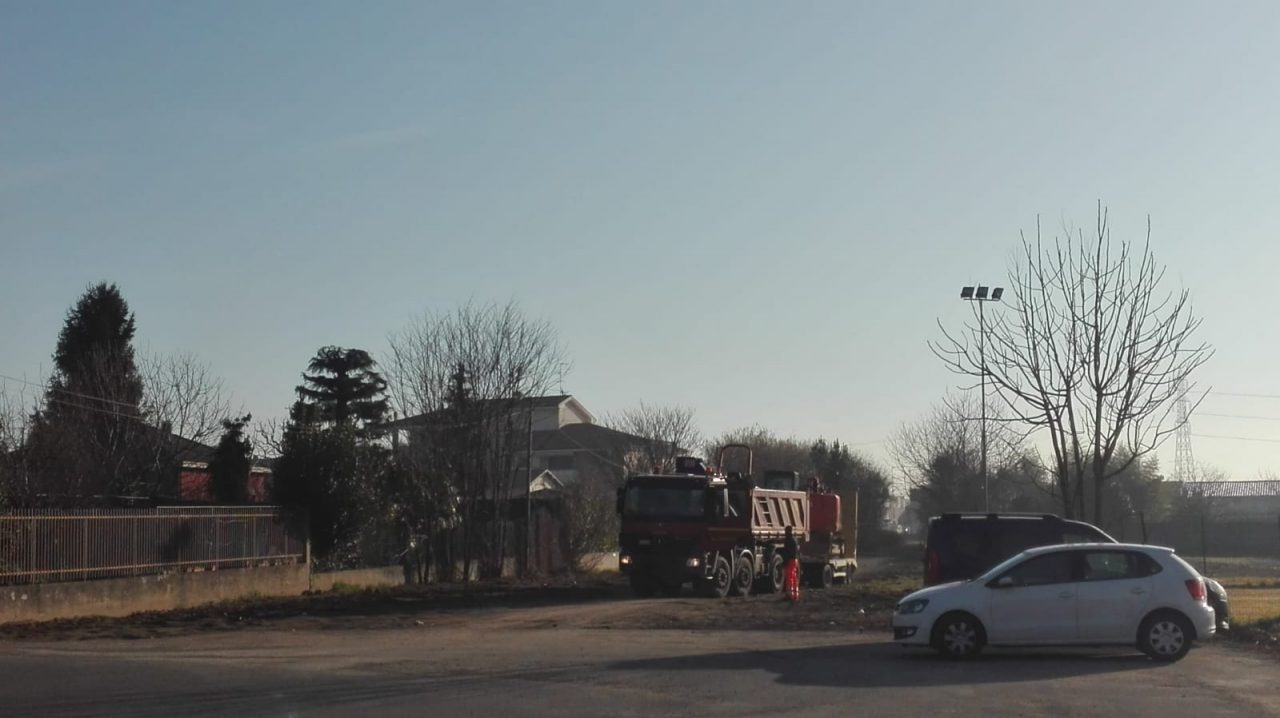 Via Pio X, partiti i lavori di riqualificazione dell’area antistante il centro sportivo