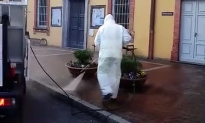 Partita la sanificazione delle strade a Briosco VIDEO