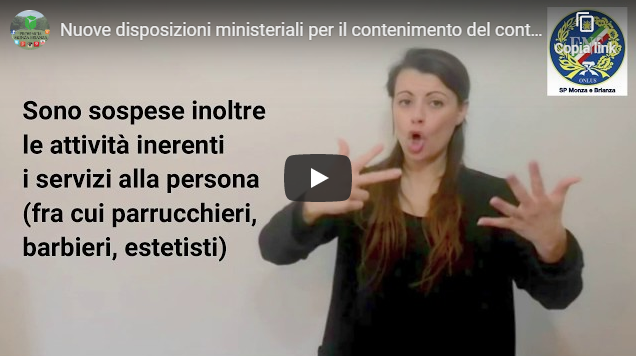 Coronavirus, tutte le disposizioni ministeriali nella Lingua dei Segni VIDEO