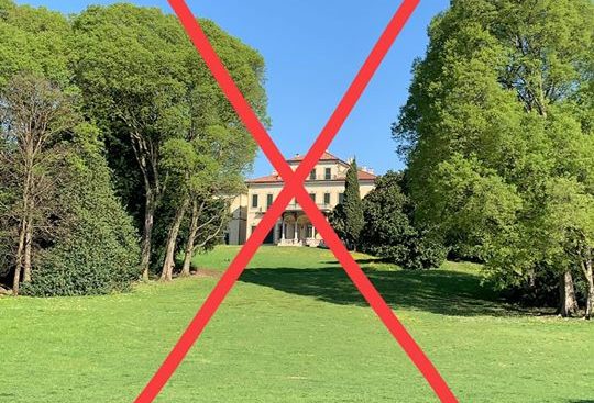 Primi due casi di Coronavirus ad Arcore, il sindaco chiude il Parco di Villa Borromeo
